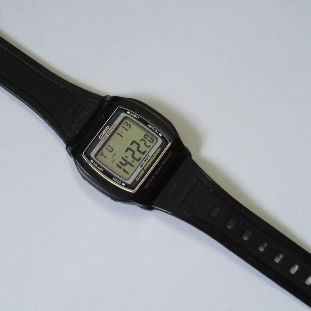 VINTAGE CASIO  W-201 ,RUN  GREAT - Picture 3 of 6
